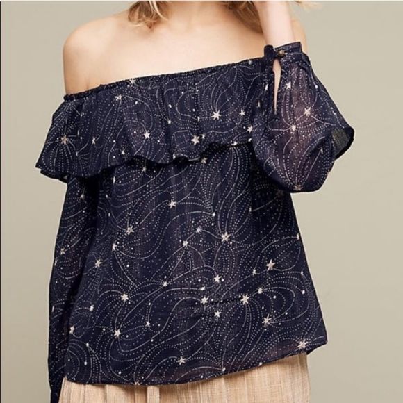 Floreat Starlit Off-the-Shoulder Blouse NWT M - Picture 2 of 8